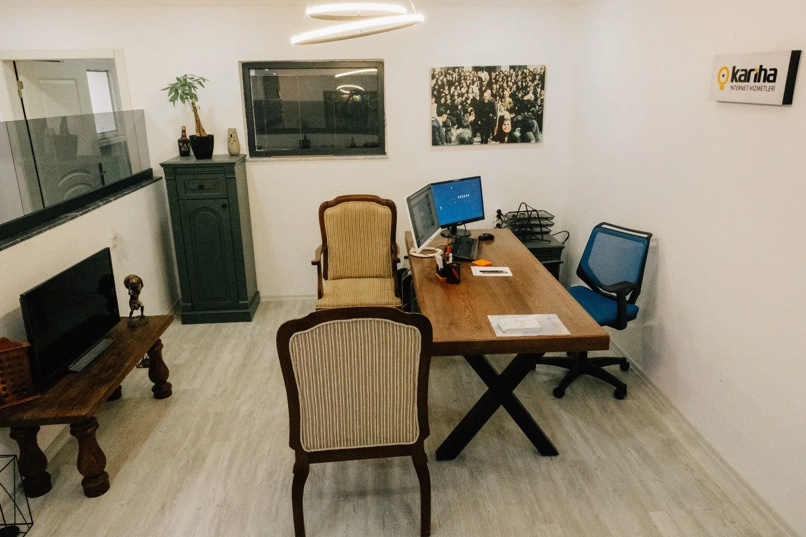Work area in our office