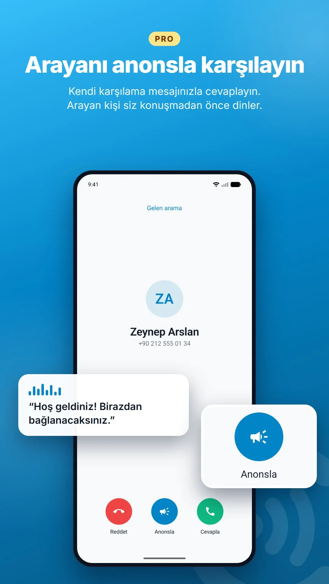 Callwise ekranı 1