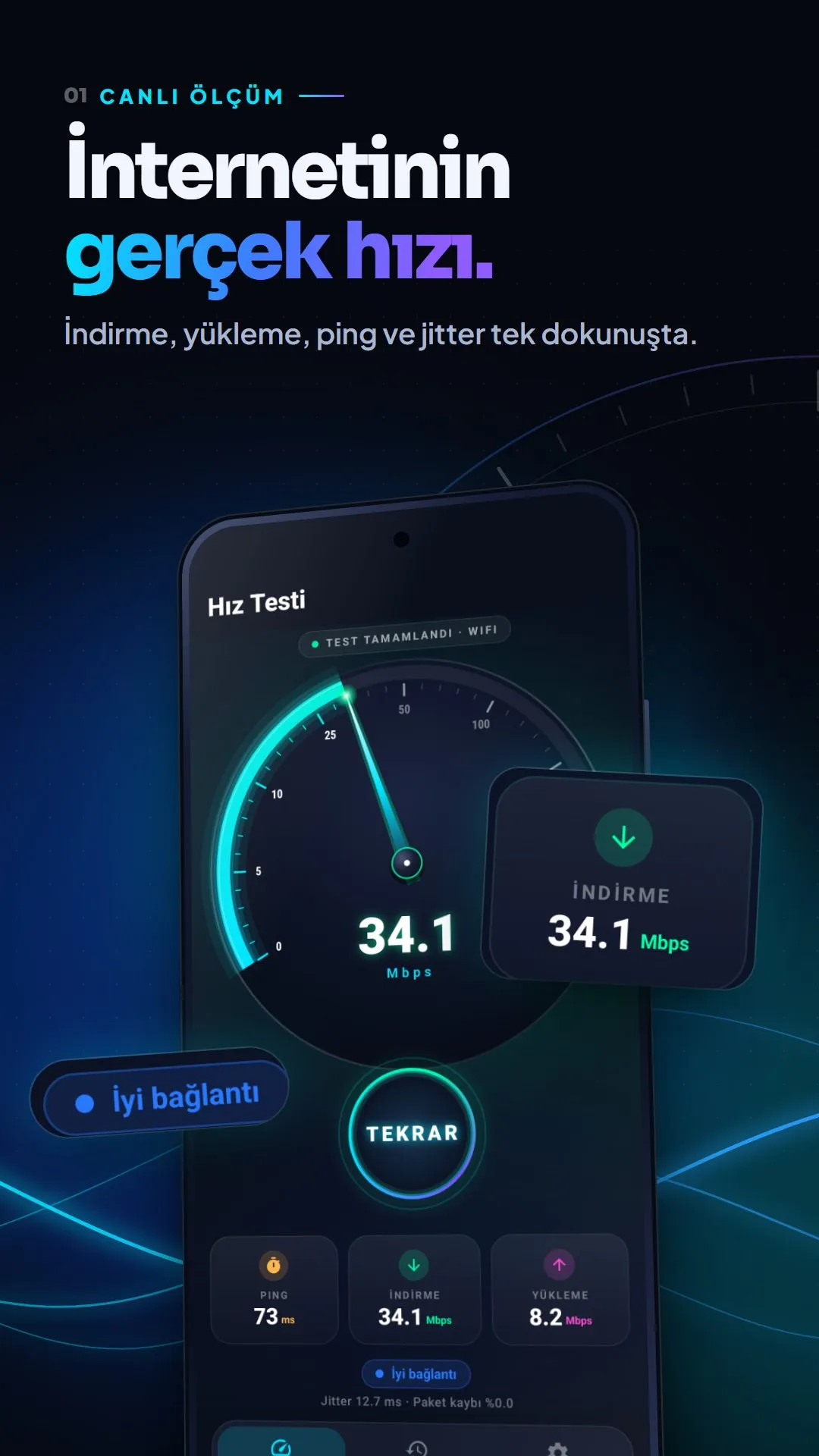 RealSpeedTest screen 1