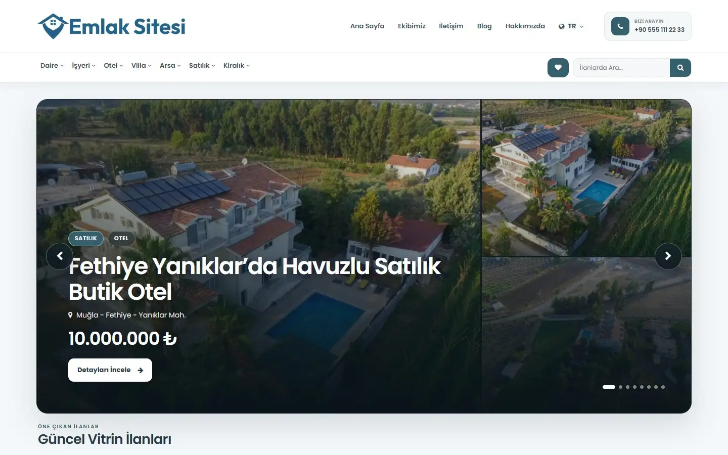 Emlak Sitesi Yazılımı ekran görüntüsü
