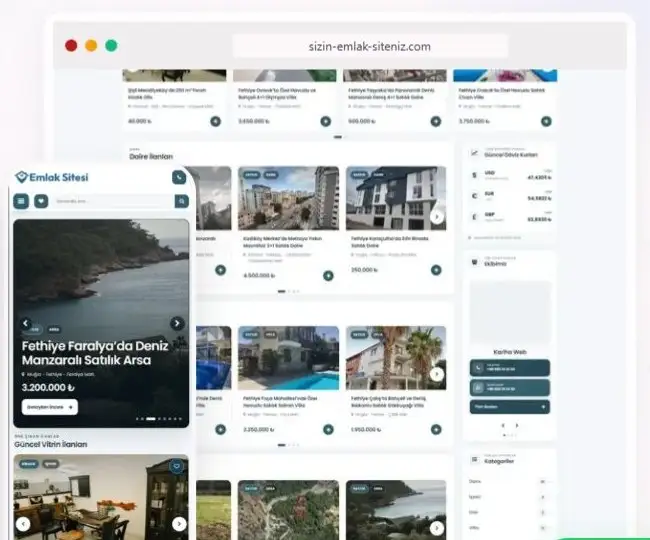 Emlak Sitesi Yazılımı ekran görüntüsü