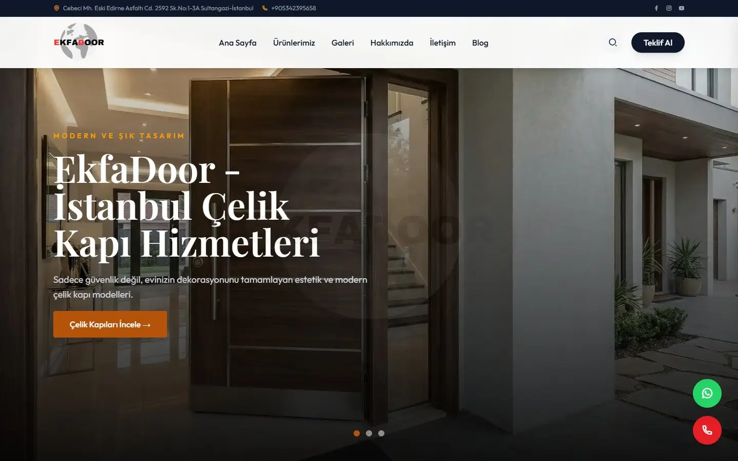 EkfaDoor website