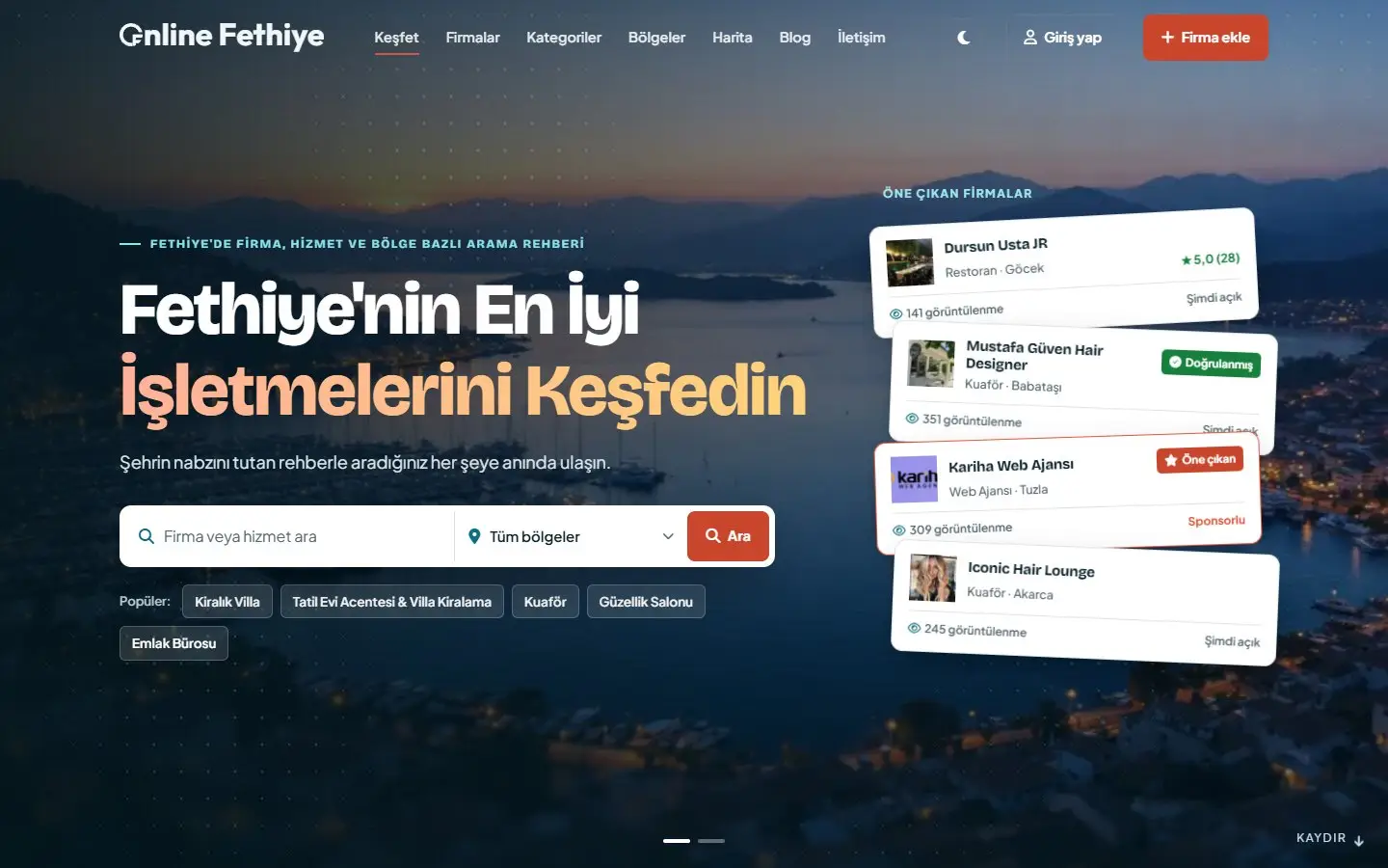 Online Fethiye web sitesi