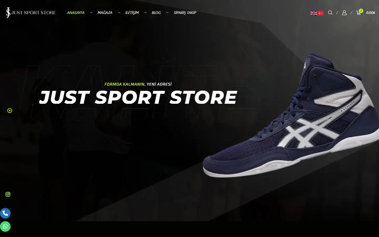 Just Sport Store web sitesi