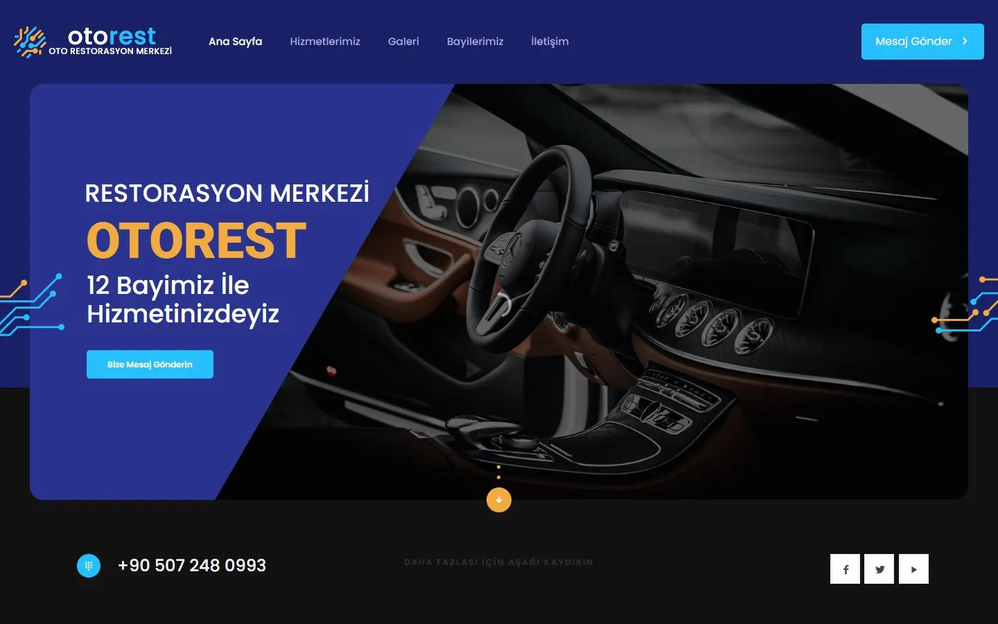Oto Rest website