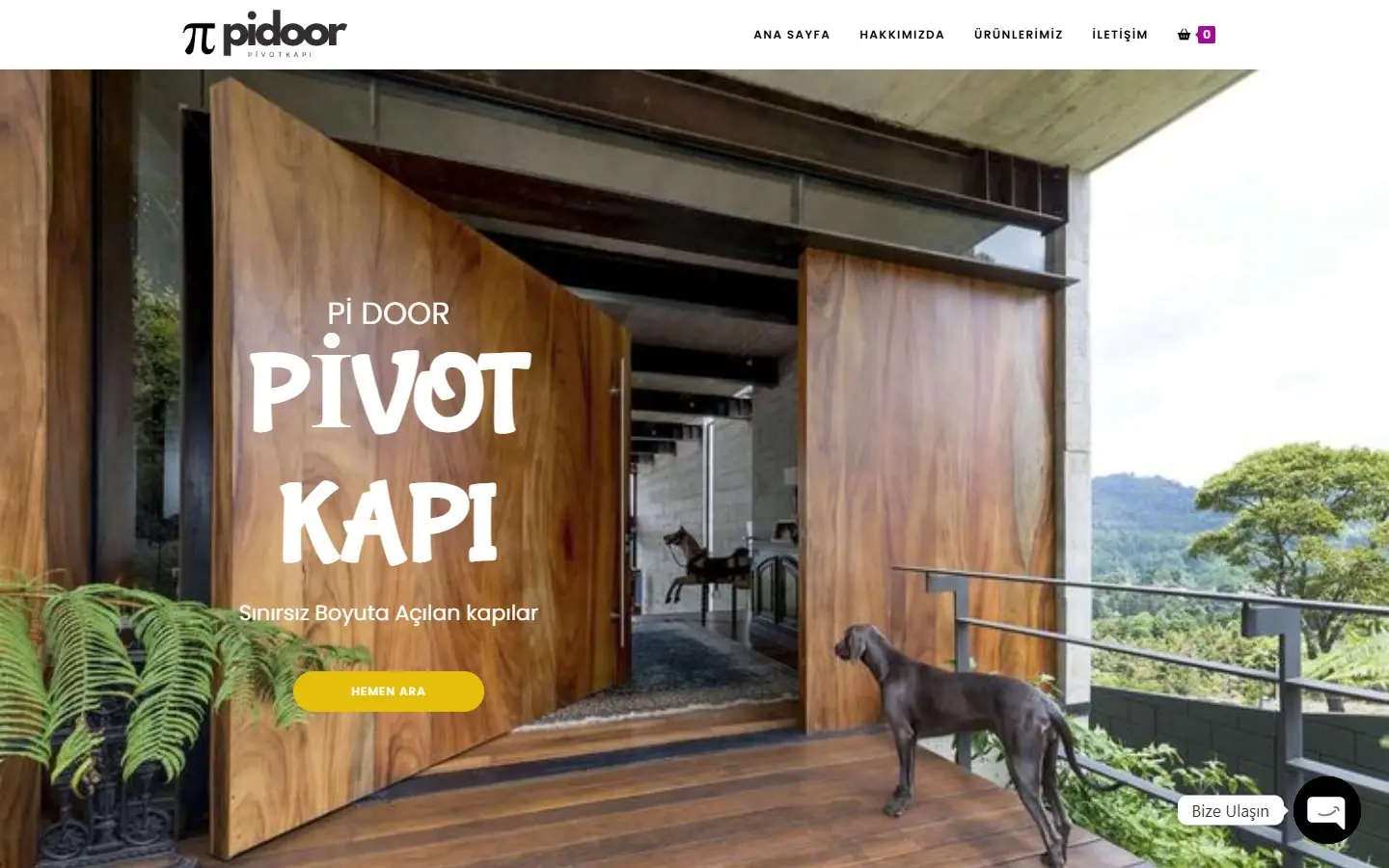 Pi Door Pivot Kapı Sistemleri web sitesi