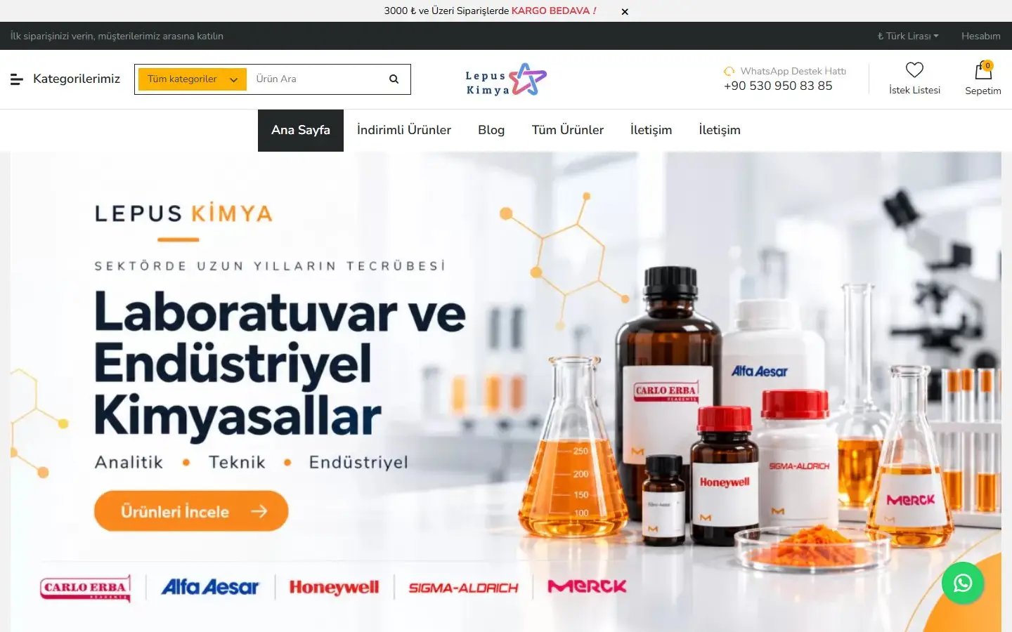 Lepus Kimya website