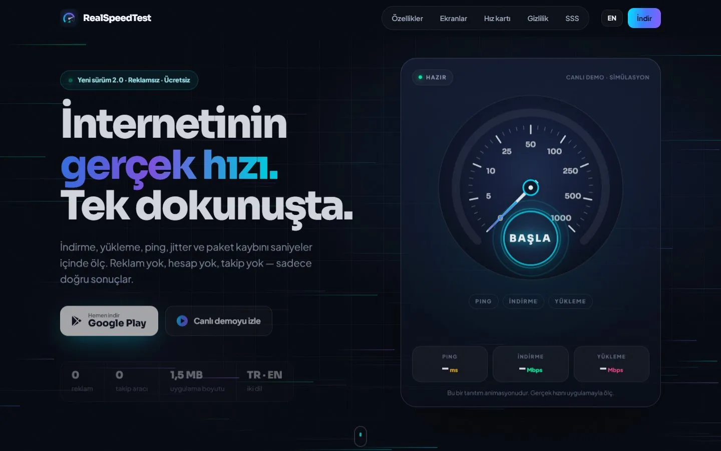 RealSpeedTest screenshot