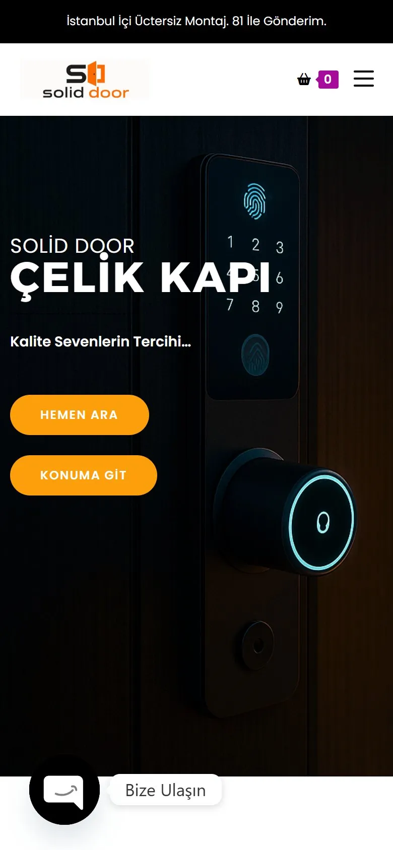 Solid Door mobil görünüm