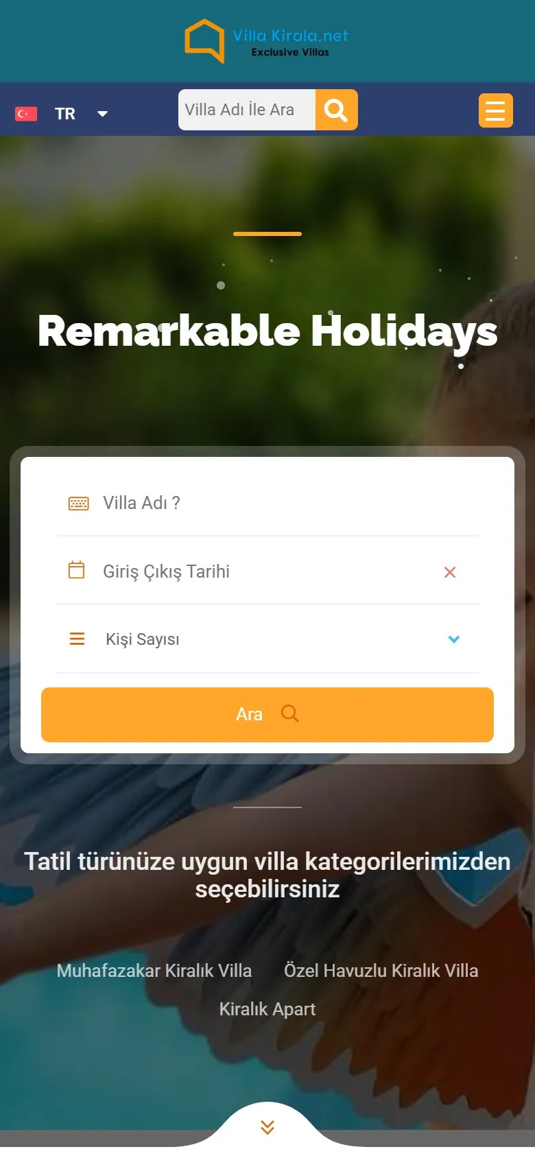 Villa Kirala.Net mobil görünüm