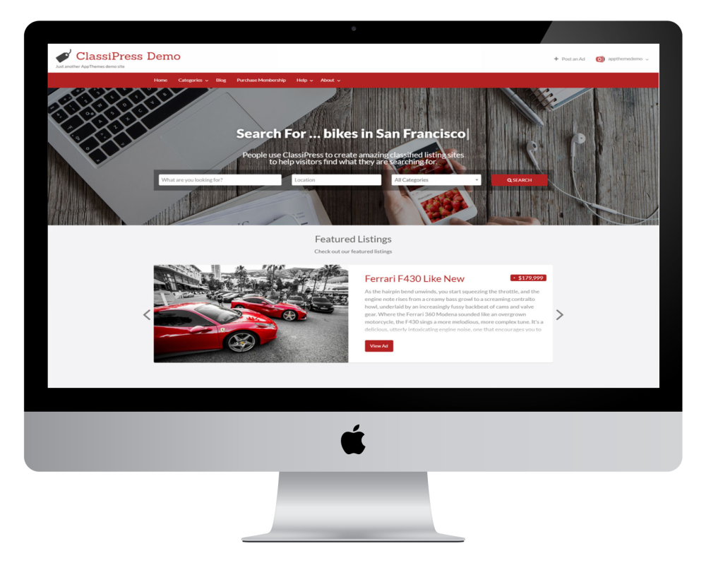 Turnkey Classified Ads Website